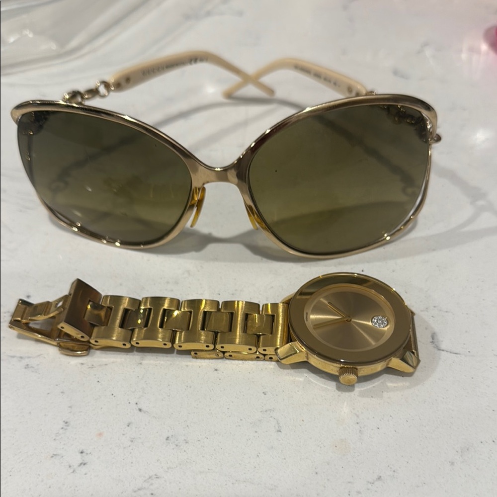 Gucci Gold Sunglasses Timeless Elegance